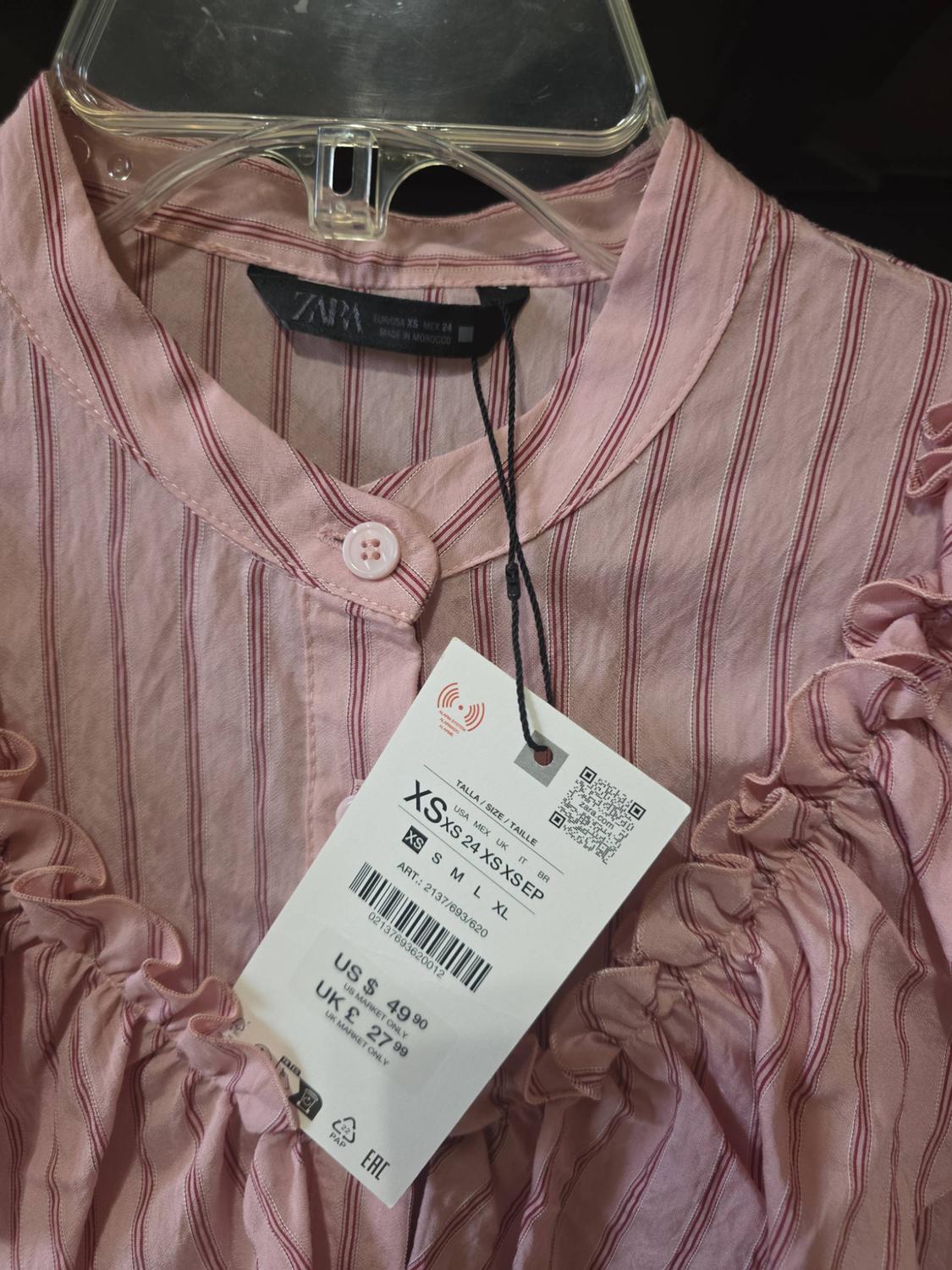 RUFFLED STRIPED SHIRT - Image 3