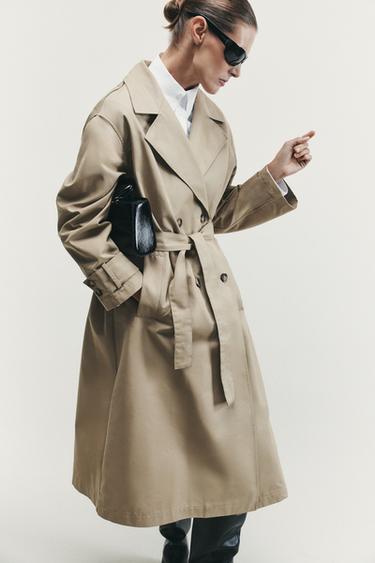 LONG TRENCH COAT - camel by Zara