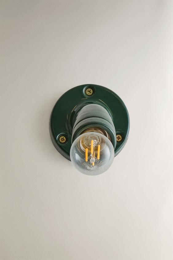 LAMPE | APPLIQUE MURALE CÉRAMIQUE - Vert de Zara - Image 0