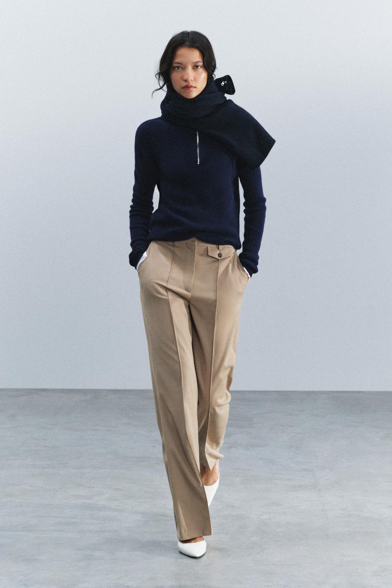 ZW COLLECTION PLEATED TROUSERS
