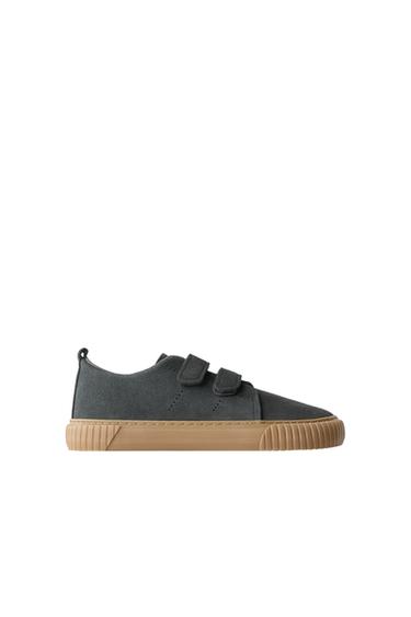 BAMBA TIRAS PIEL BAREFOOT - Azul Marino de Zara