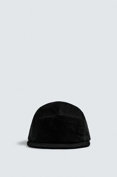 CORDUROY CAP - Black by Zara - Image 1