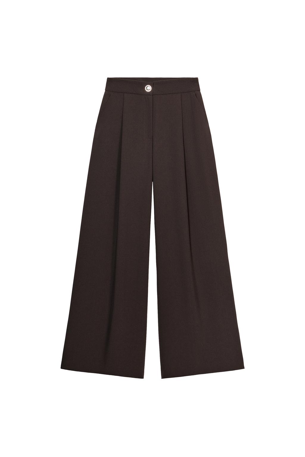 GOLD BUTTON PALAZZO PANTS - image 3