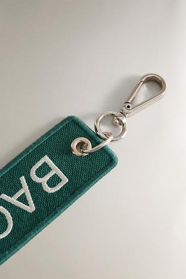 PORTE-CLÉS TOILE BAC 117 RUE DU BAC - Vert de Zara - Image 2