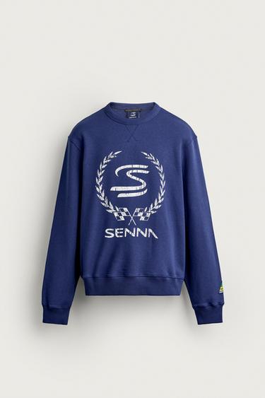 AYRTON SENNA © SENNA BRANDS GRAPHIC SWEATSHIRT — Bluish 1