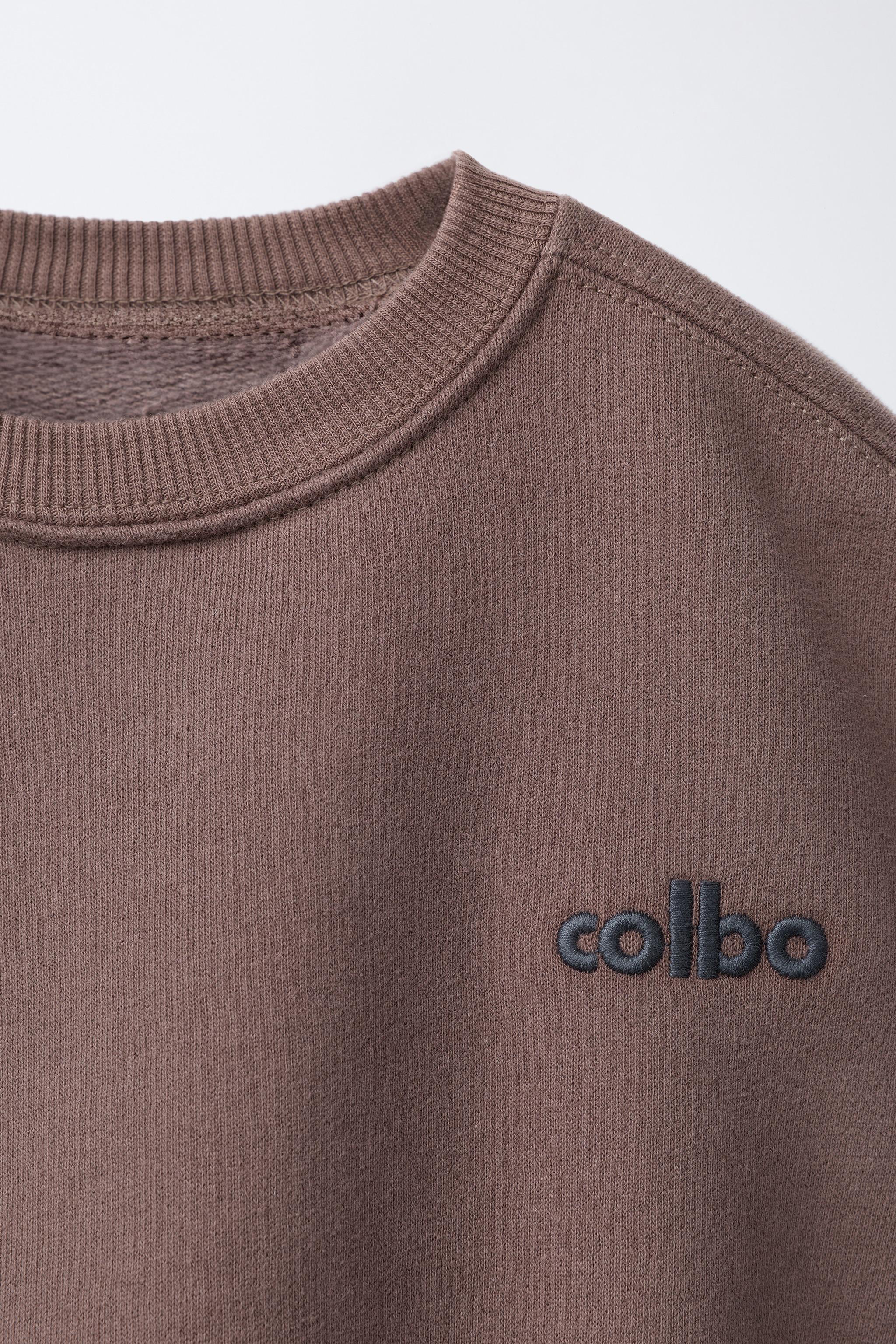 EMBROIDERED TEXT SWEATSHIRT