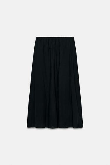 ZW COLLECTION LONG SKIRT - Black by Zara - Image 7