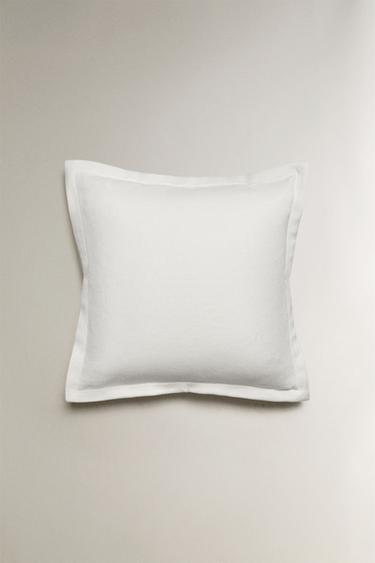 PERCALE CUSHION COVER - White by Zara