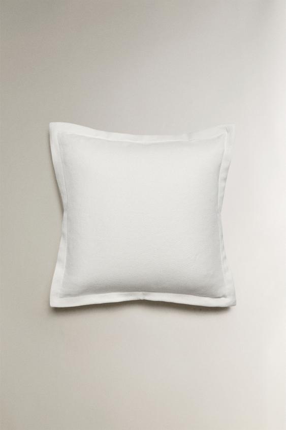 CAPA DE ALMOFADA ALGODÃO PERCAL - Branco da Zara - Imagem 0