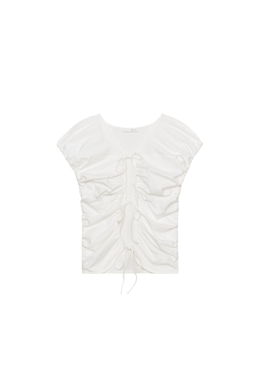 TIED RUCHED TOP - image 3
