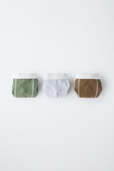 2-6 YEARS/ PACK OF THREE BRIGHT DETAIL BOXERS - Multicoloured by Zara - Image 0