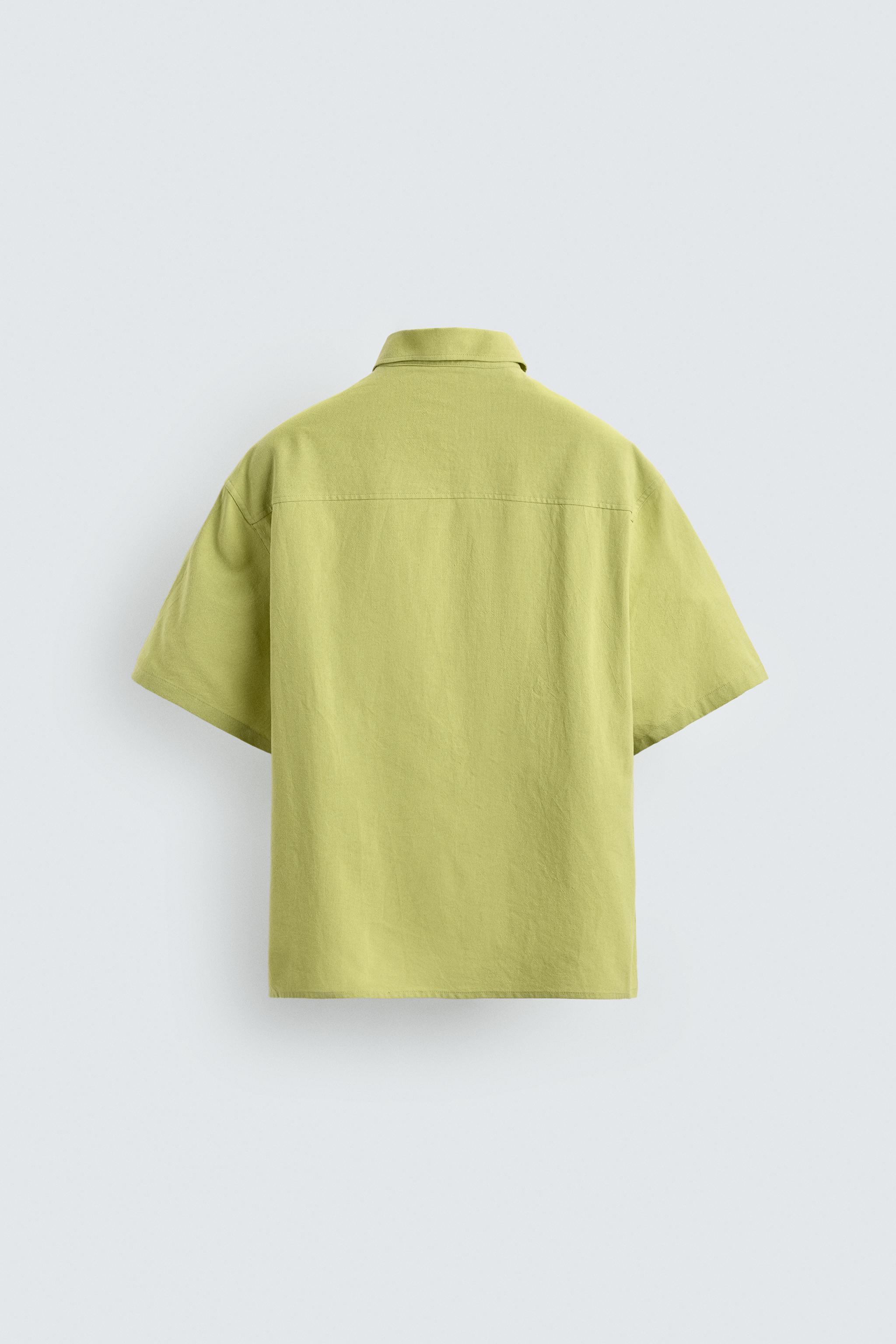RELAXED FIT COTTON - VISCOSE SHIRT