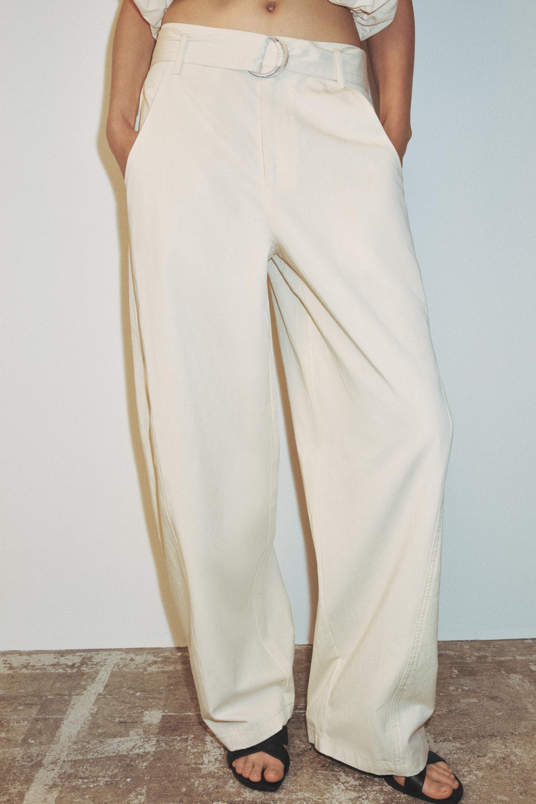 BELTED BAGGY PANTS