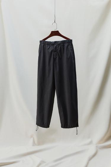 PANTALÓN RELAXED FIT ALGODÓN AARON LEVINE X ZARA - Negro de Zara