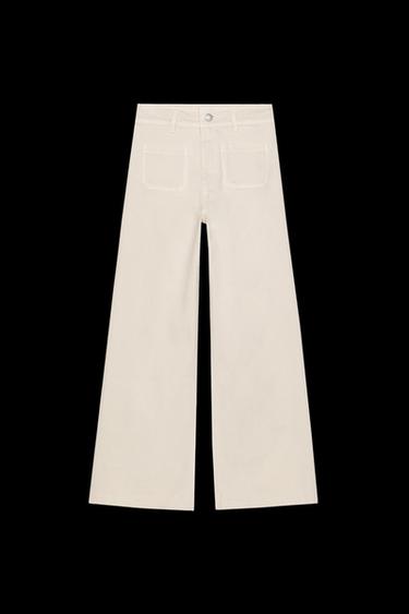 JEANS ZW COLLECTION WIDE LEG TIRO ALTO - Piedra de Zara - Imagen 0