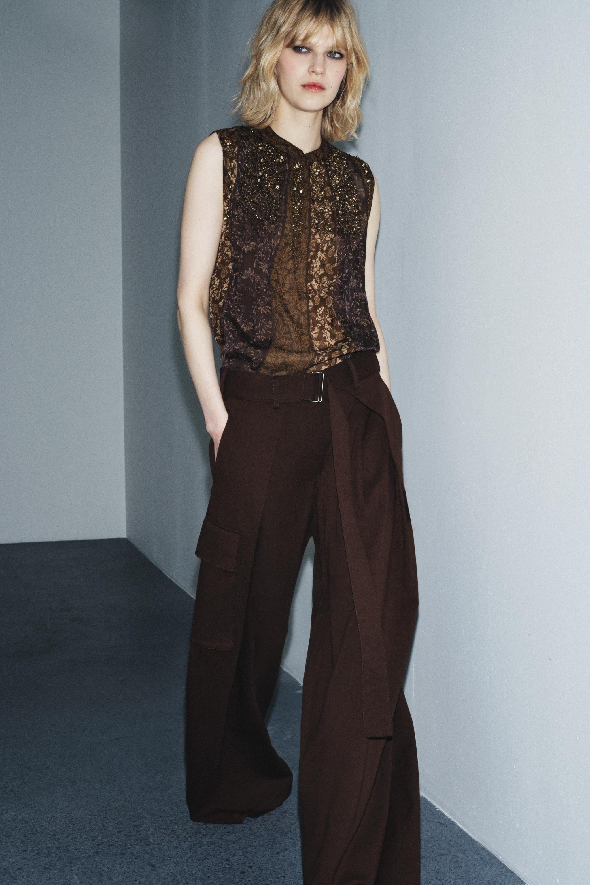 PATCHWORK TOP ZW COLLECTION - Multicolored | ZARA United States