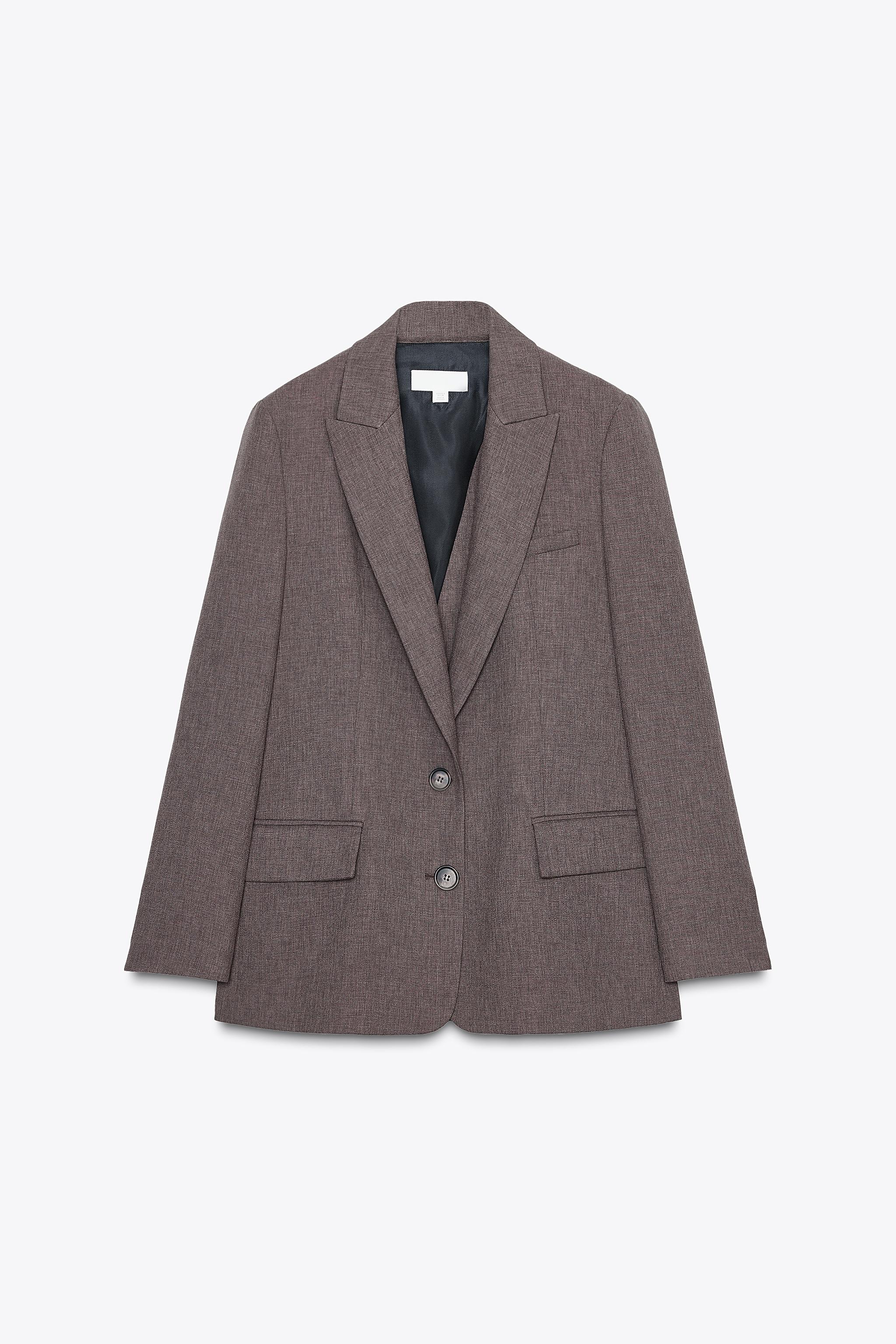 BLAZER WITH BACK VENT Brown ZARA United States