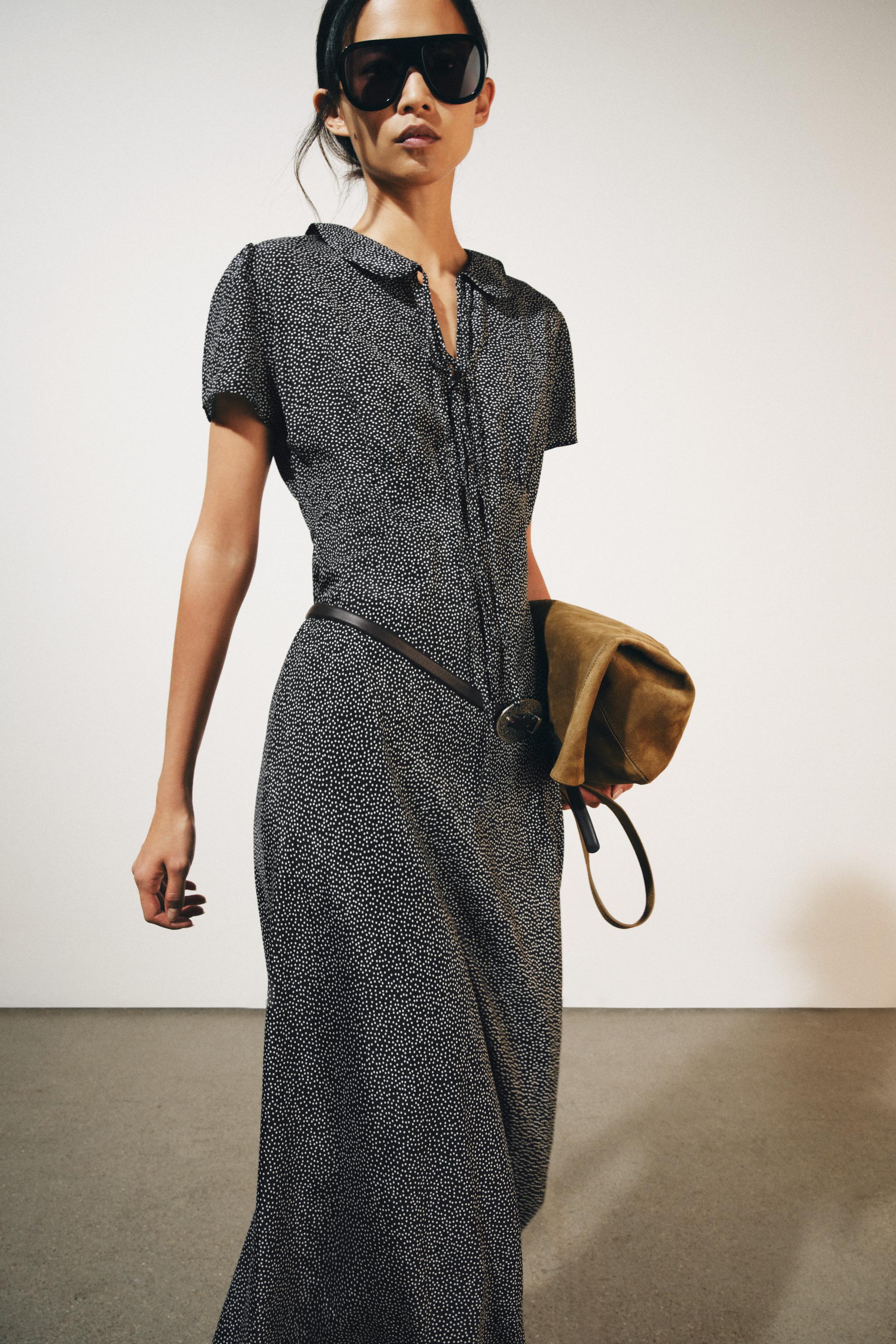 ZW COLLECTION POLKA DOT MIDI DRESS