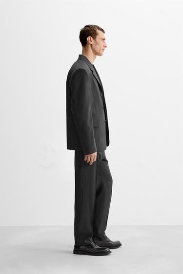 LIMITED EDITION WOOL SUIT BLAZER - Anthracite grey by Zara - Image 11