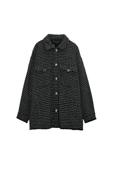 TEXTURED CHECK OVERSHIRT