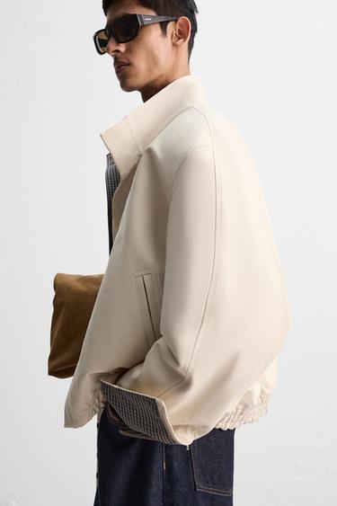 LIMITED EDITION CONTRAST BOMBER JACKET - Sand by Zara - Image 5