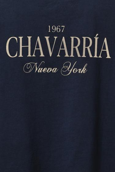Zara WILLY CHAVARRIA X ZARA OVERSIZED PRINT T-SHIRT - Navy blue