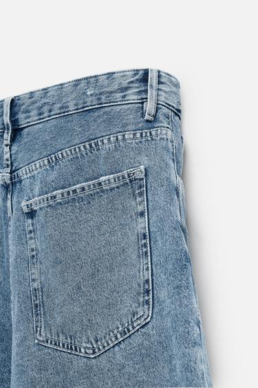 BERMUDA EN DENIM OVERSIZE - Bleu moyen de Zara - Image 9