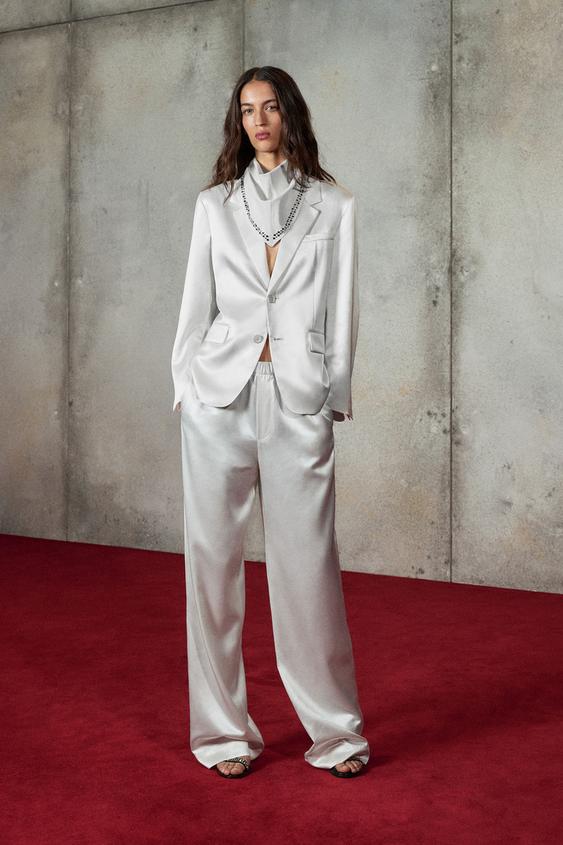 SATIN EFFECT BLAZER LUDOVIC DE SAINT SERNIN x ZARA