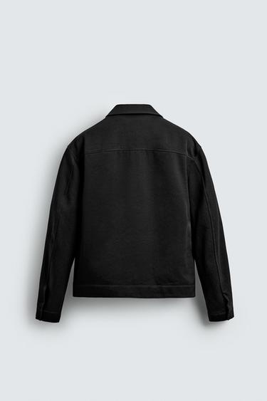 VESTE STRUCTURÉE ZIPPÉE - Noir de Zara - Image 1