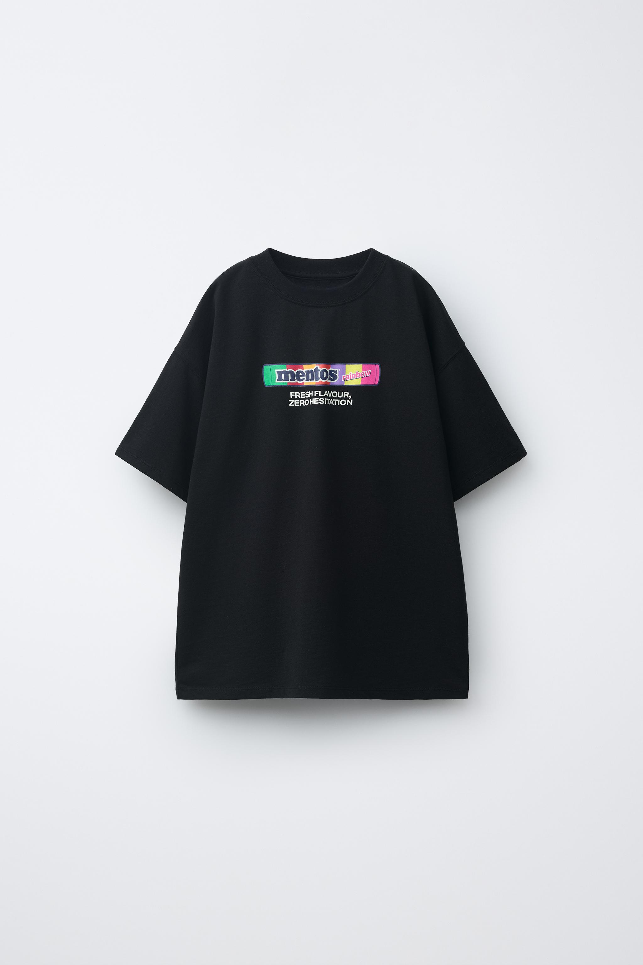 MENTOS © T-SHIRT - Black | ZARA Turkey