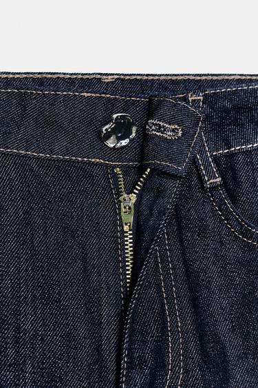 Z1975 HIGH-WAIST WIDE-LEG JEANS - Black by Zara - Image 7