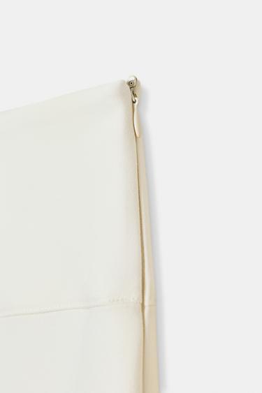 JUPE MI-LONGUE TUBE AVEC CEINTURE - Blanc cassé de Zara - Image 9