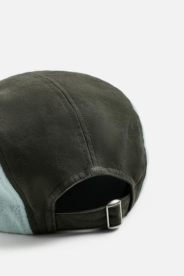 COLOUR BLOCK PATCH CAP - Khaki by Zara - Image 3