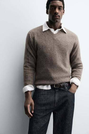 DRESS LEATHER BELT - Dark brown by Zara - Image 1