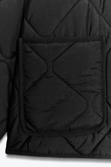 WATER REPELLENT PADDED JACKET - Black by Zara