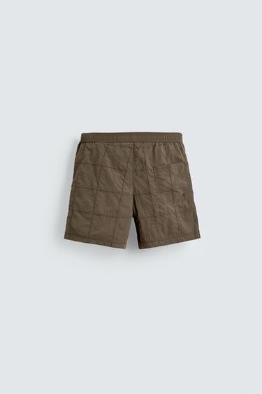 MAILLOT DE BAIN LONG PATCHWORK - Marron de Zara - Image 1