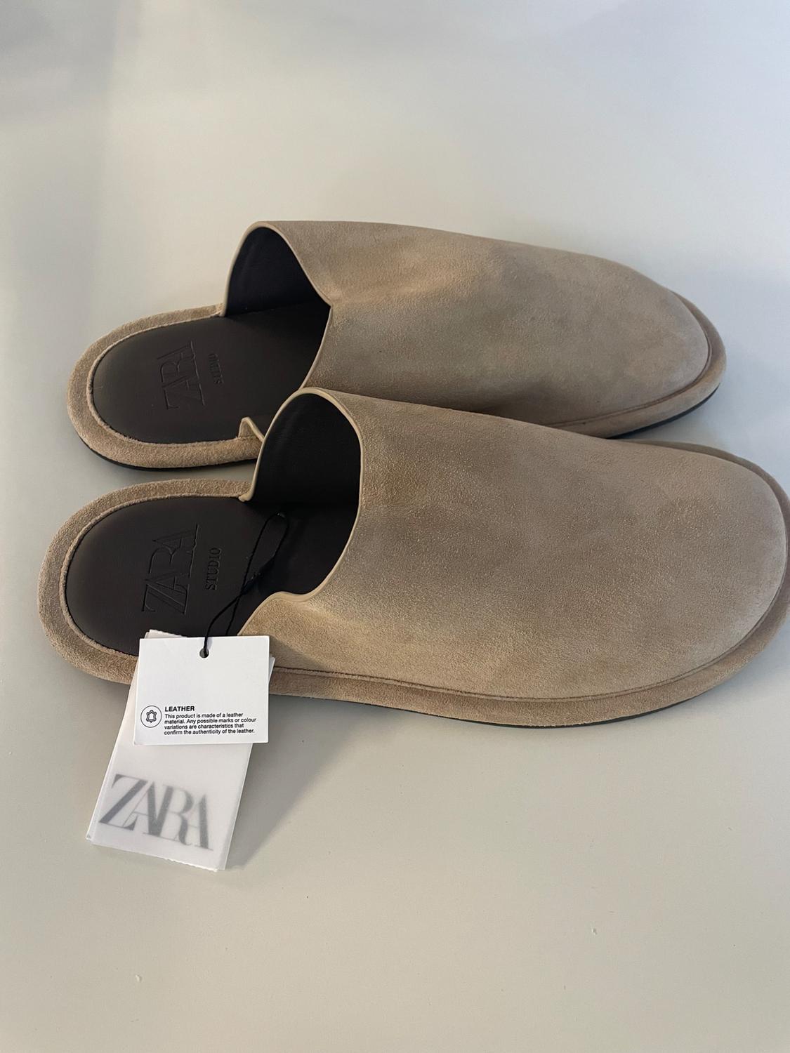 ZUECO MULE PIEL SERRAJE ZARA STUDIO - Image 4