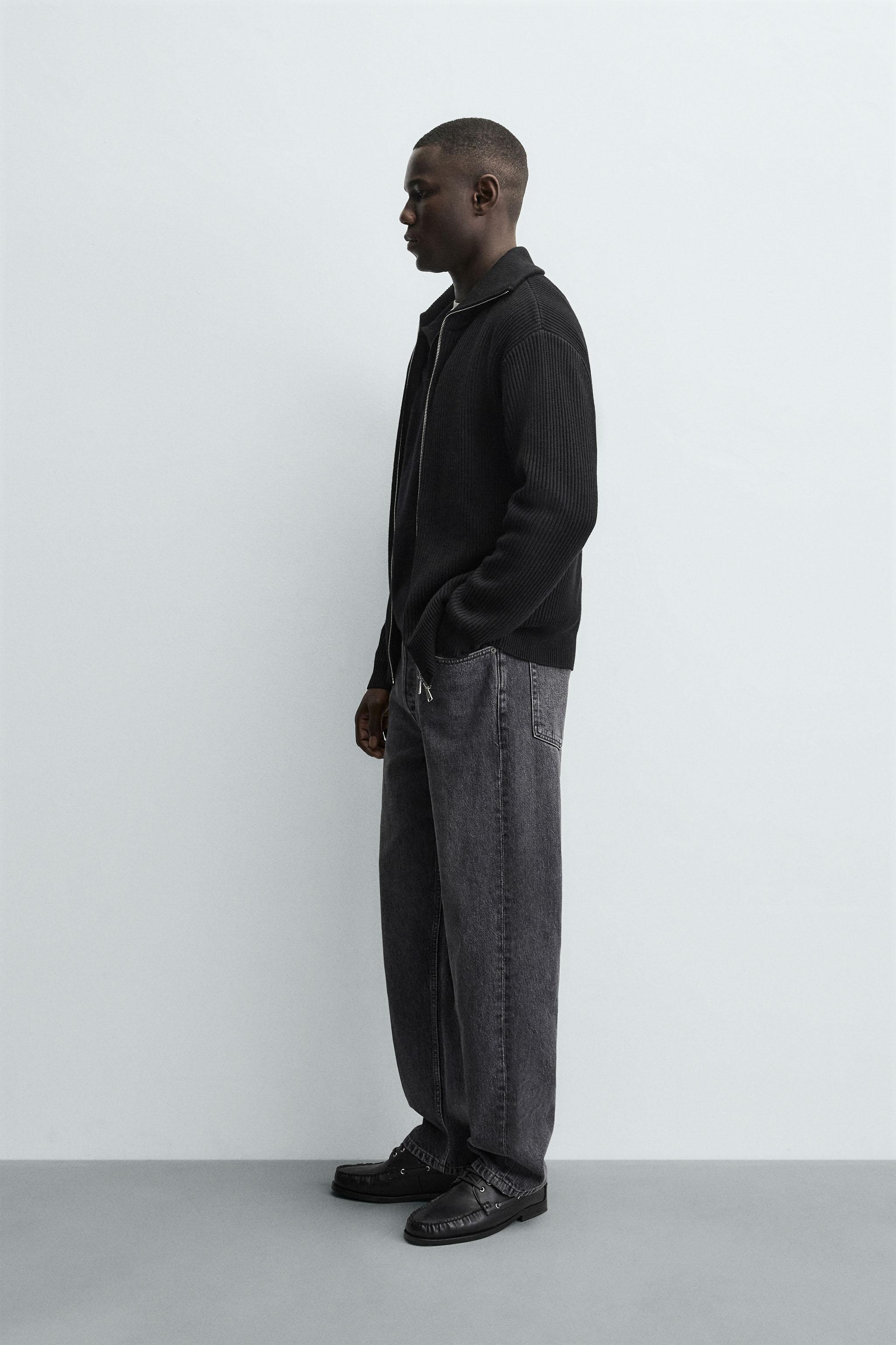 PURL KNIT CARDIGAN WITH ZIPPER