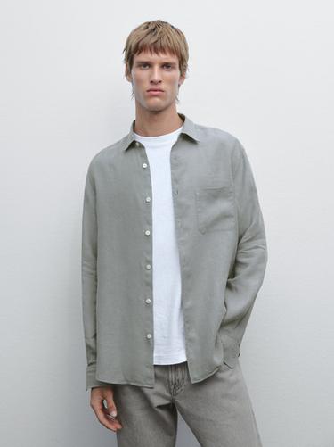 Camisa regular fit detalle bolsillo - tundra de Zara