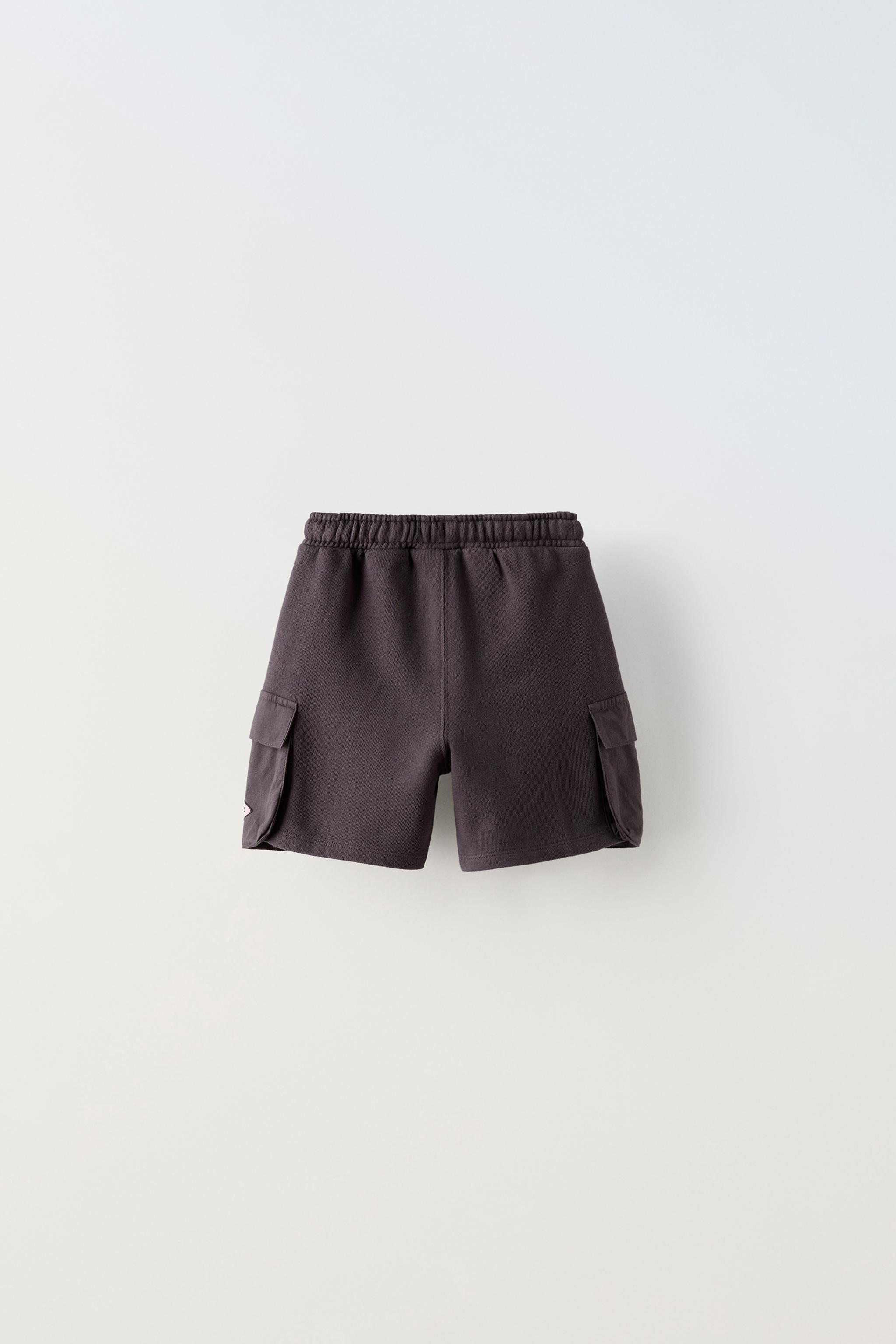 BIG OLITA CARGO BERMUDA SHORTS WITH LABEL DETAIL