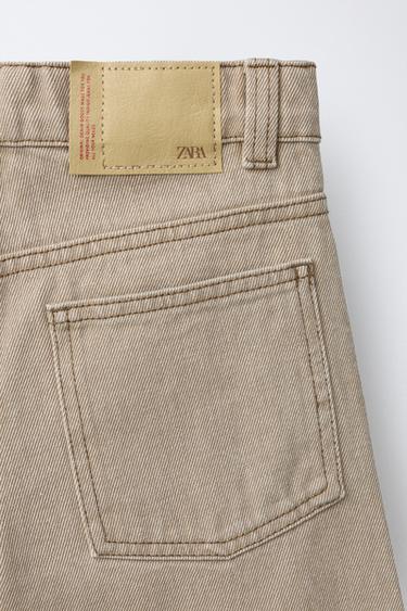 BARREL TROUSERS - Beige by Zara - Image 3
