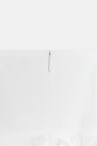 JUPE BIMATIÈRE À VOLANTS - Blanc de Zara - Image 4