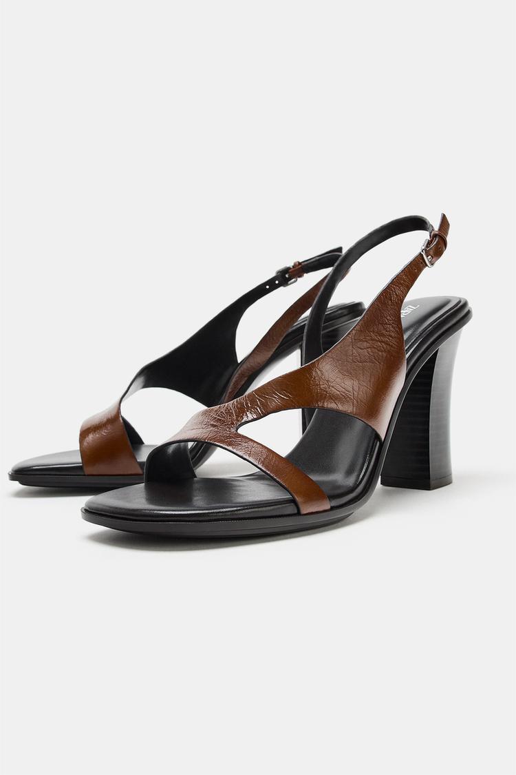 Sandalias de tacón alto de cuero 5