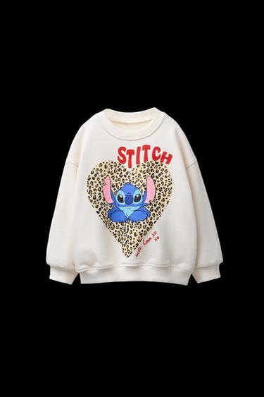 Zara LILO & STITCH © DISNEY PRINTED SWEATSHIRT - Ecru - Image 0
