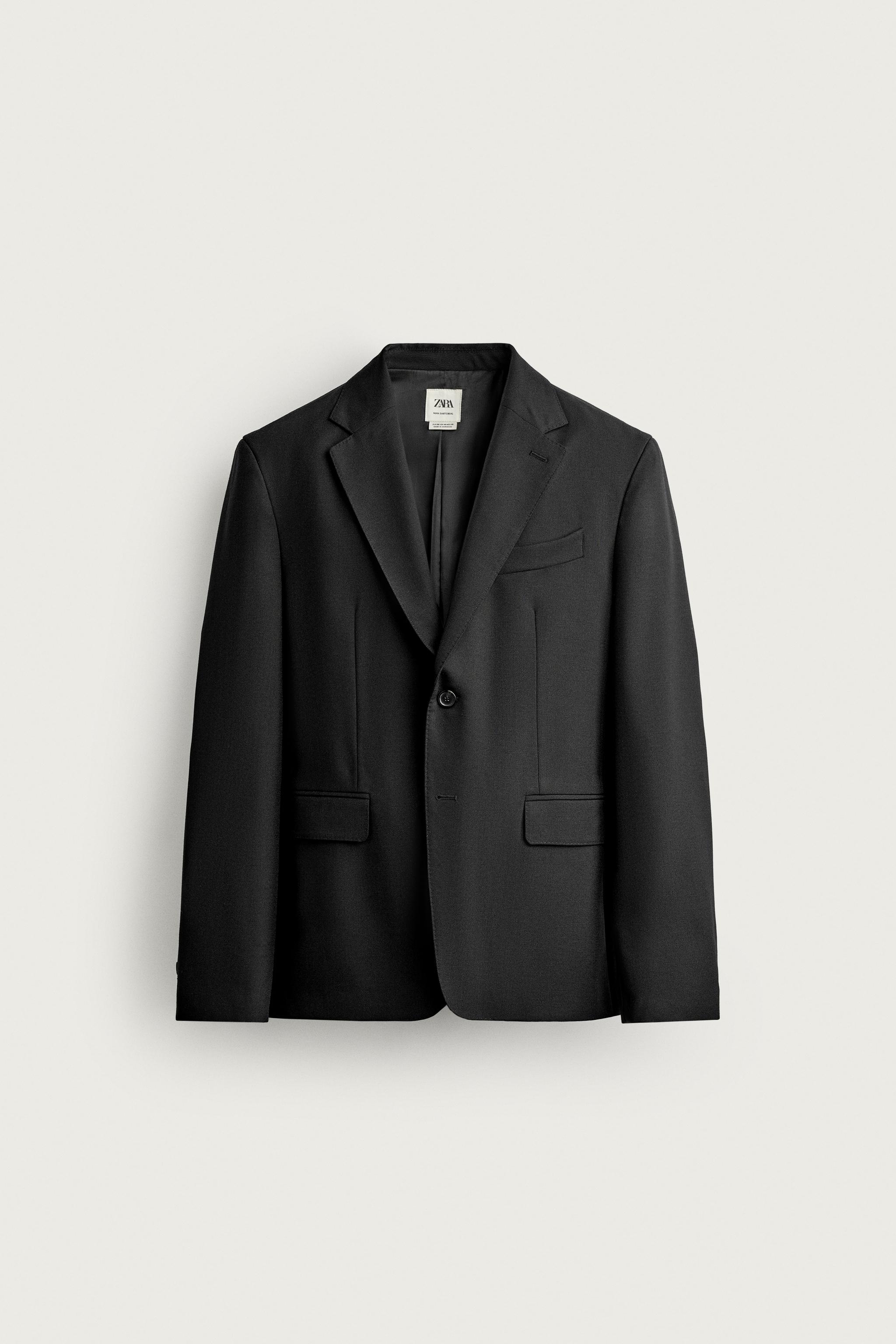 100% WOOL SUIT BLAZER