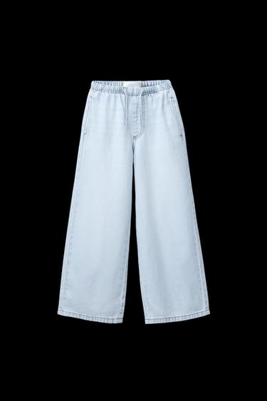 WIDE-LEG-JEANS MIT SCHMALEM BUND - Hellblau von Zara - Bild 0