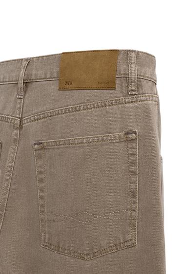 Zara BARREL FIT LIMITED EDITION JEANS - Light brown