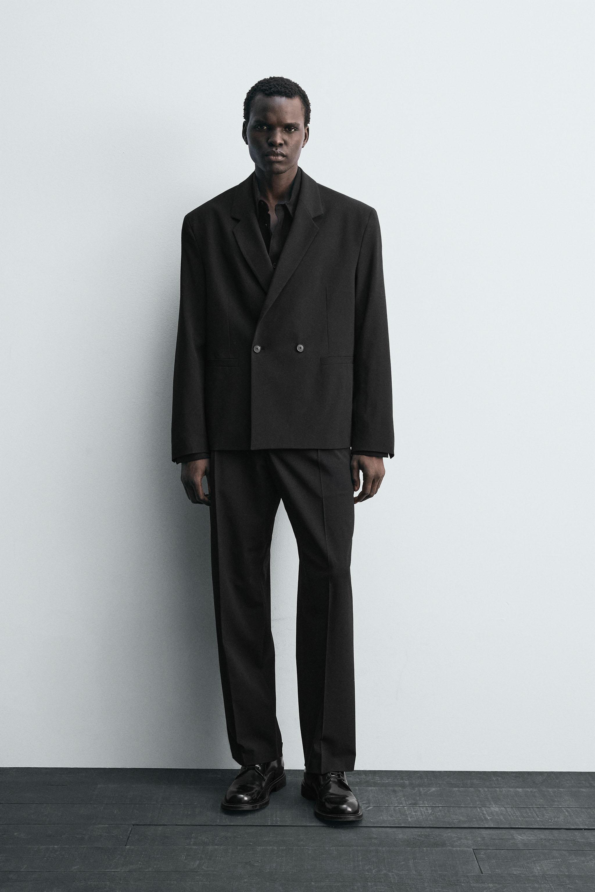 WOOL SUIT PANTS - Black | ZARA United States