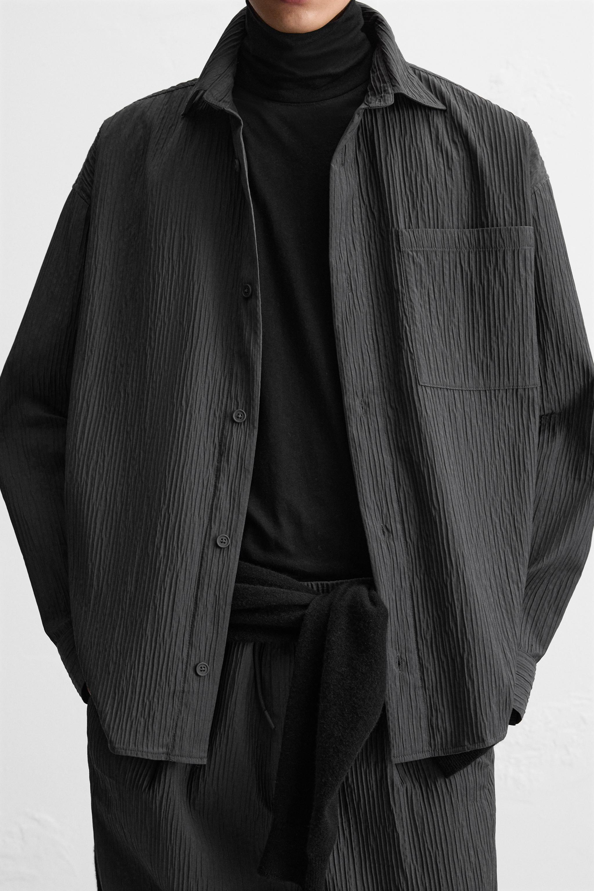 【ZARA】限定版オーバーサイズフィットシャツジャケット 限定版オーバーサイズフィットシャツジャケット - ホワイト
