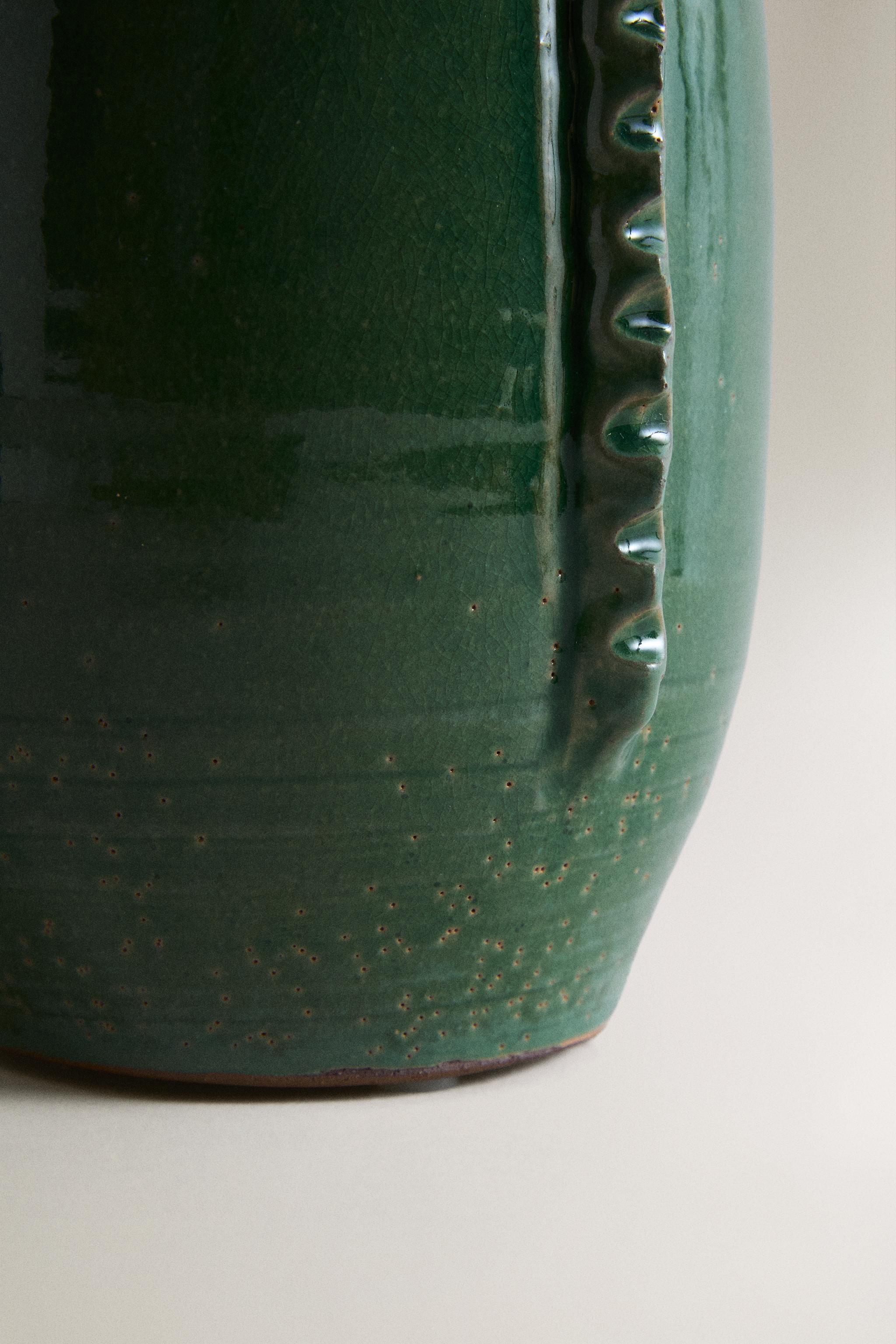 DECORATIVE TERRACOTTA VASE
